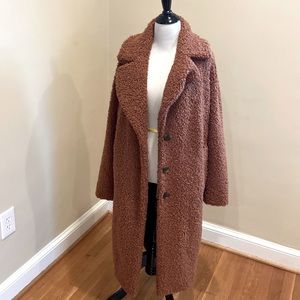 Lou & Grey Women’s Cozy Up Faux Shearling Teddy Coat